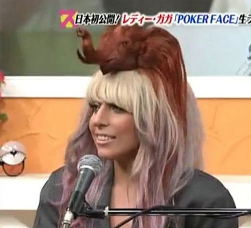 Lady Gaga Hat Hairstyle